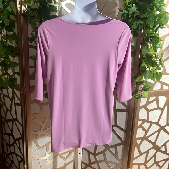Alfani Lavender Cold Shoulder Tunic, XL - Picture 2 of 5